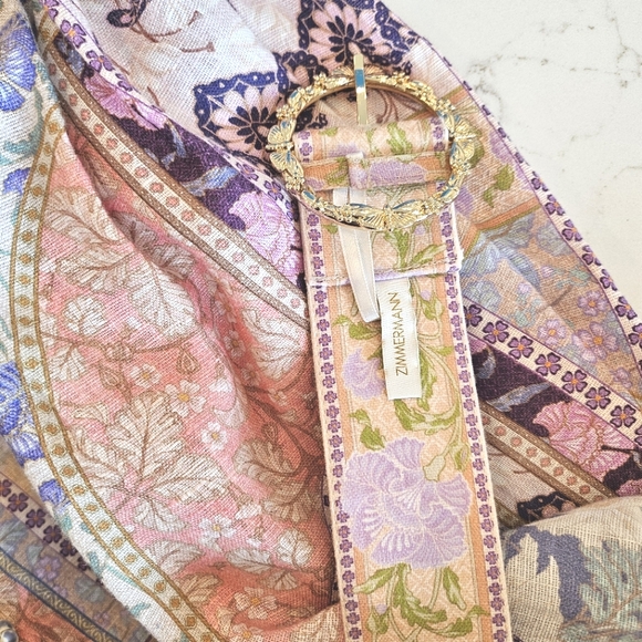 Zimmermann Pastel Patchwork Long Sleeve Dress - Picture 8 of 13